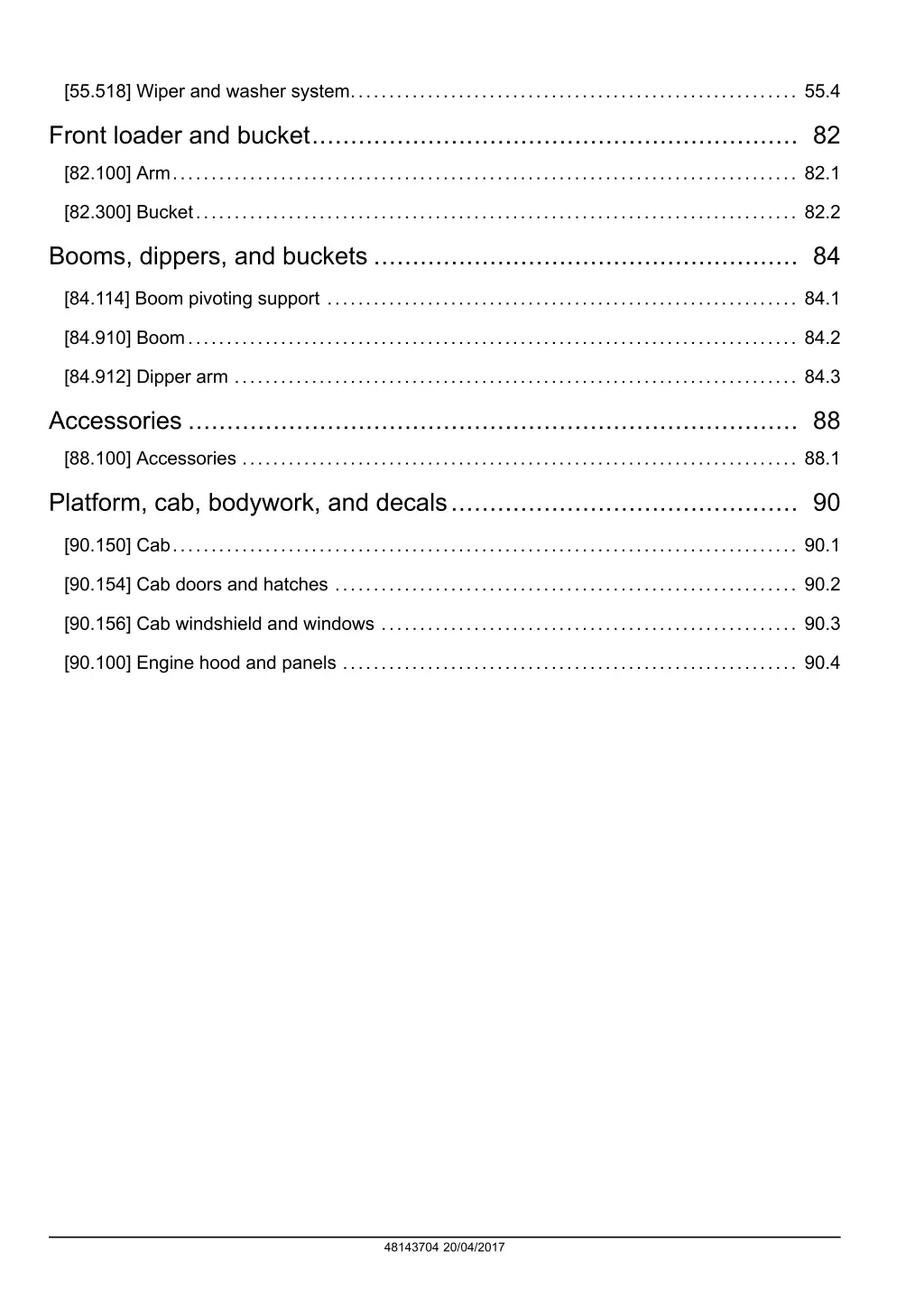 55 518 wiper and washer system 55 4