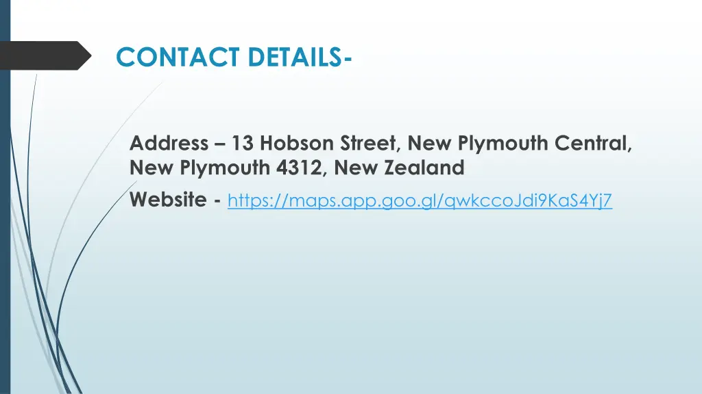 contact details