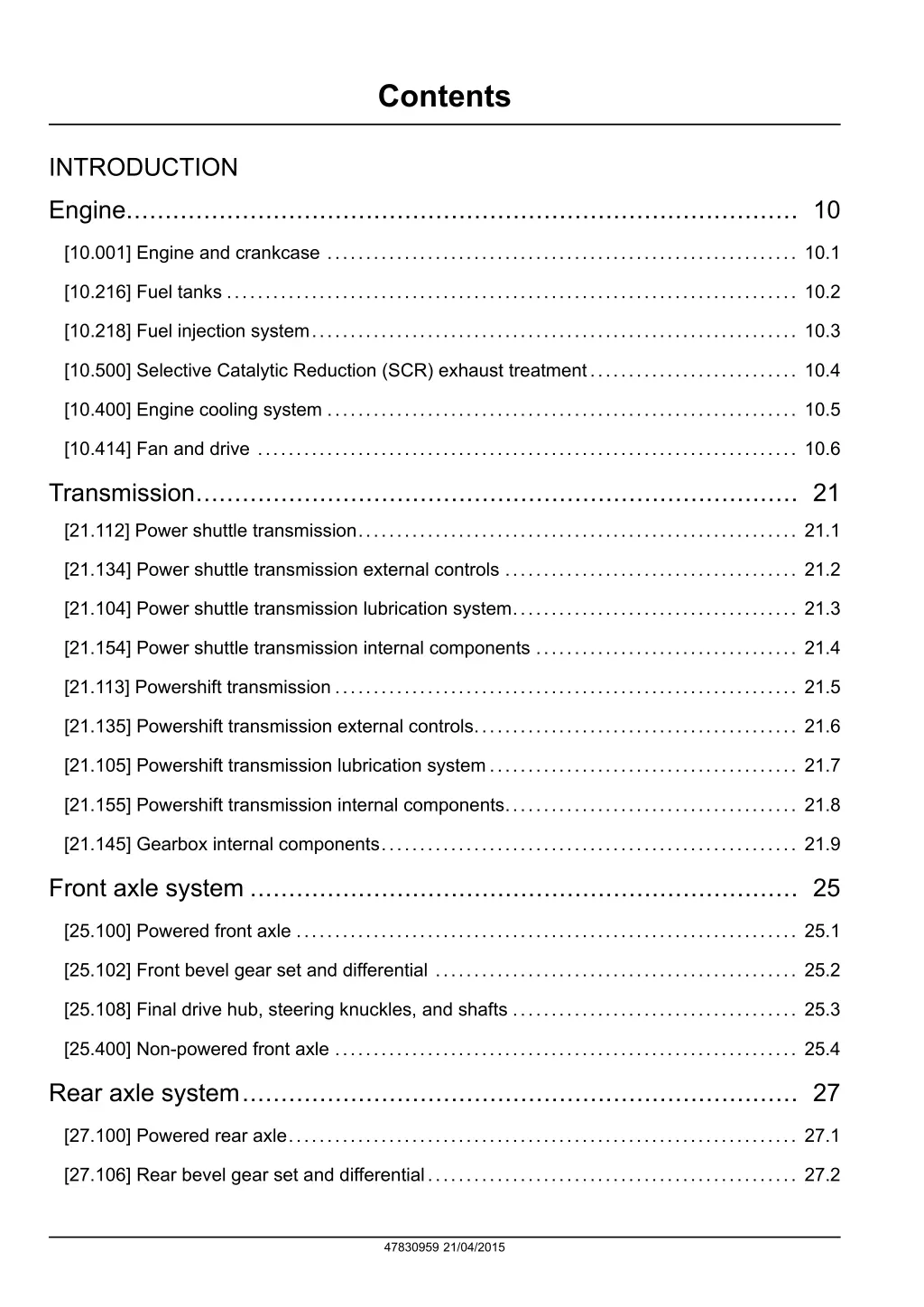 contents