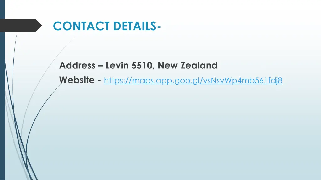 contact details