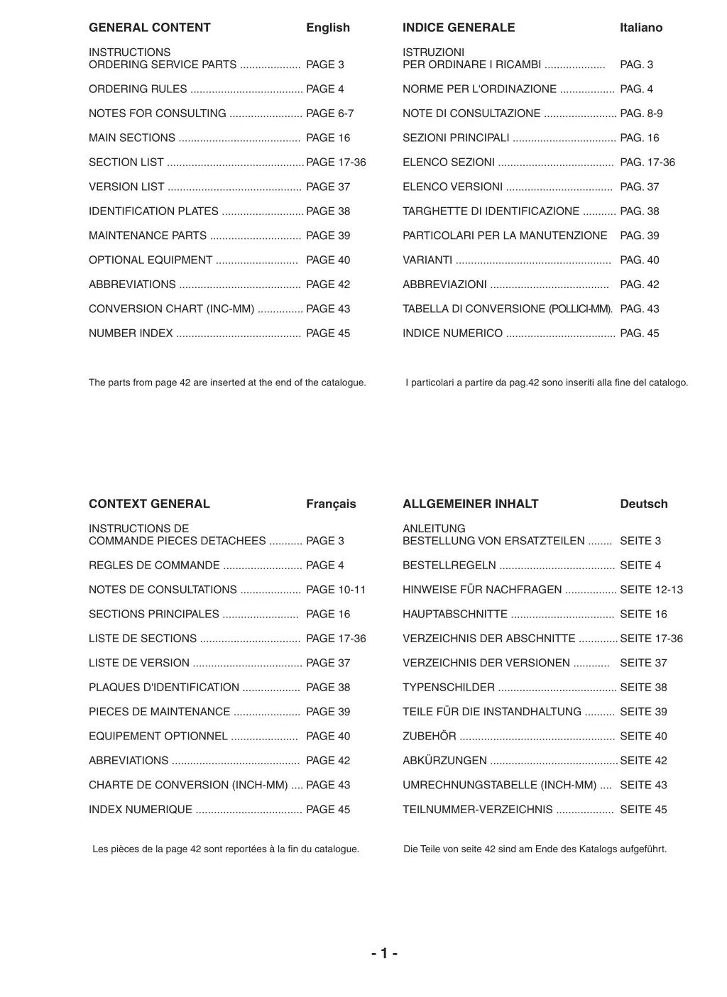 general content instructions ordering service