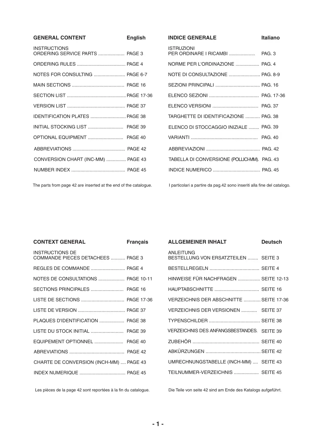 general content instructions ordering service