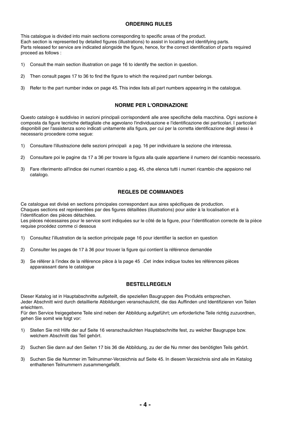 ordering rules