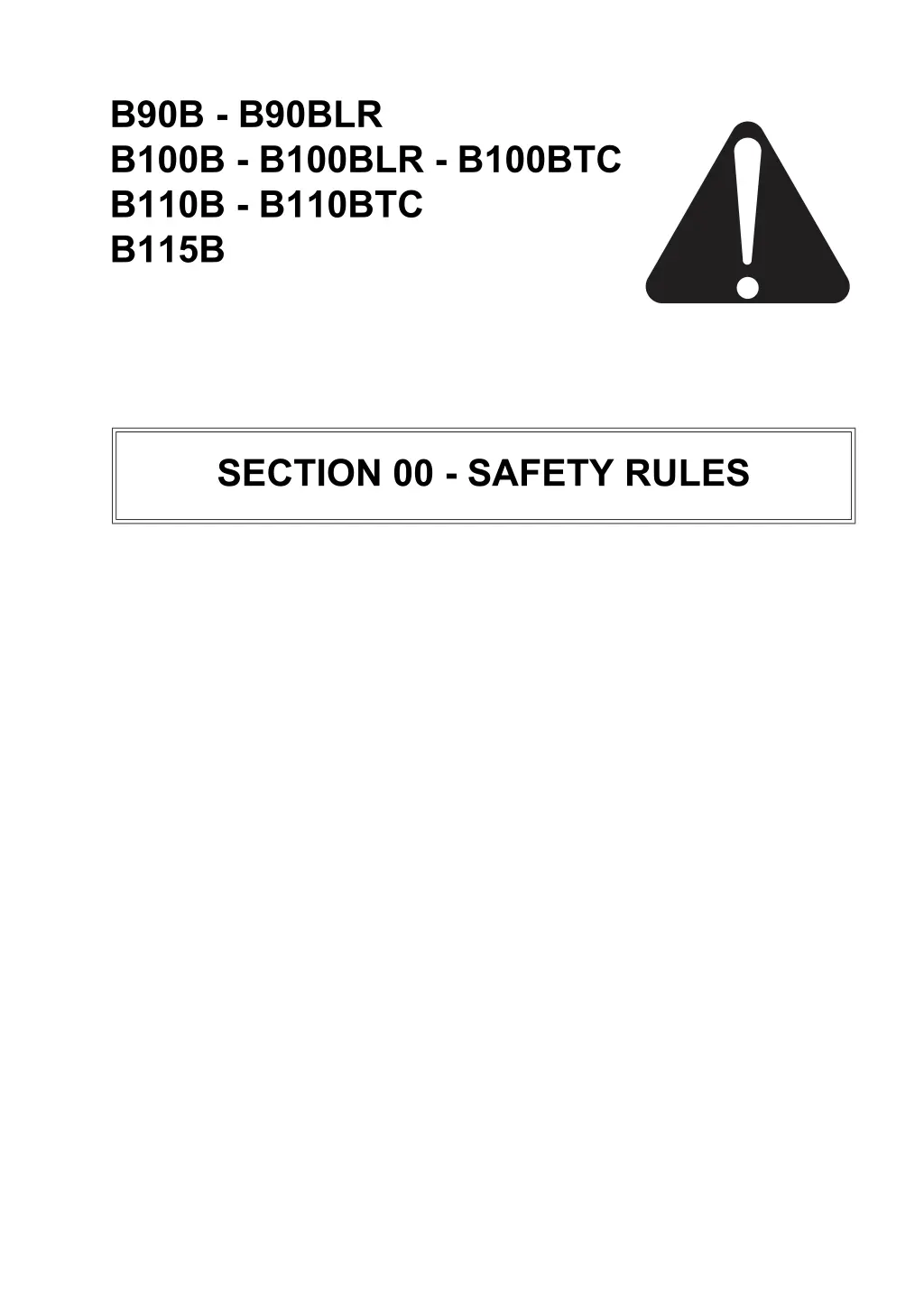 b90b b90blr b100b b100blr b100btc b110b b110btc