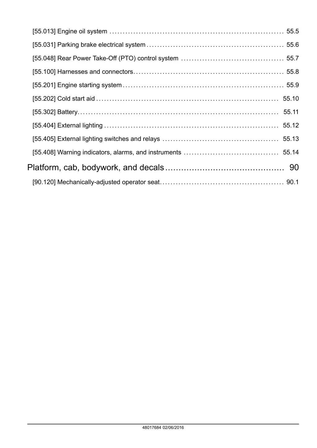55 013 engine oil system 55 5