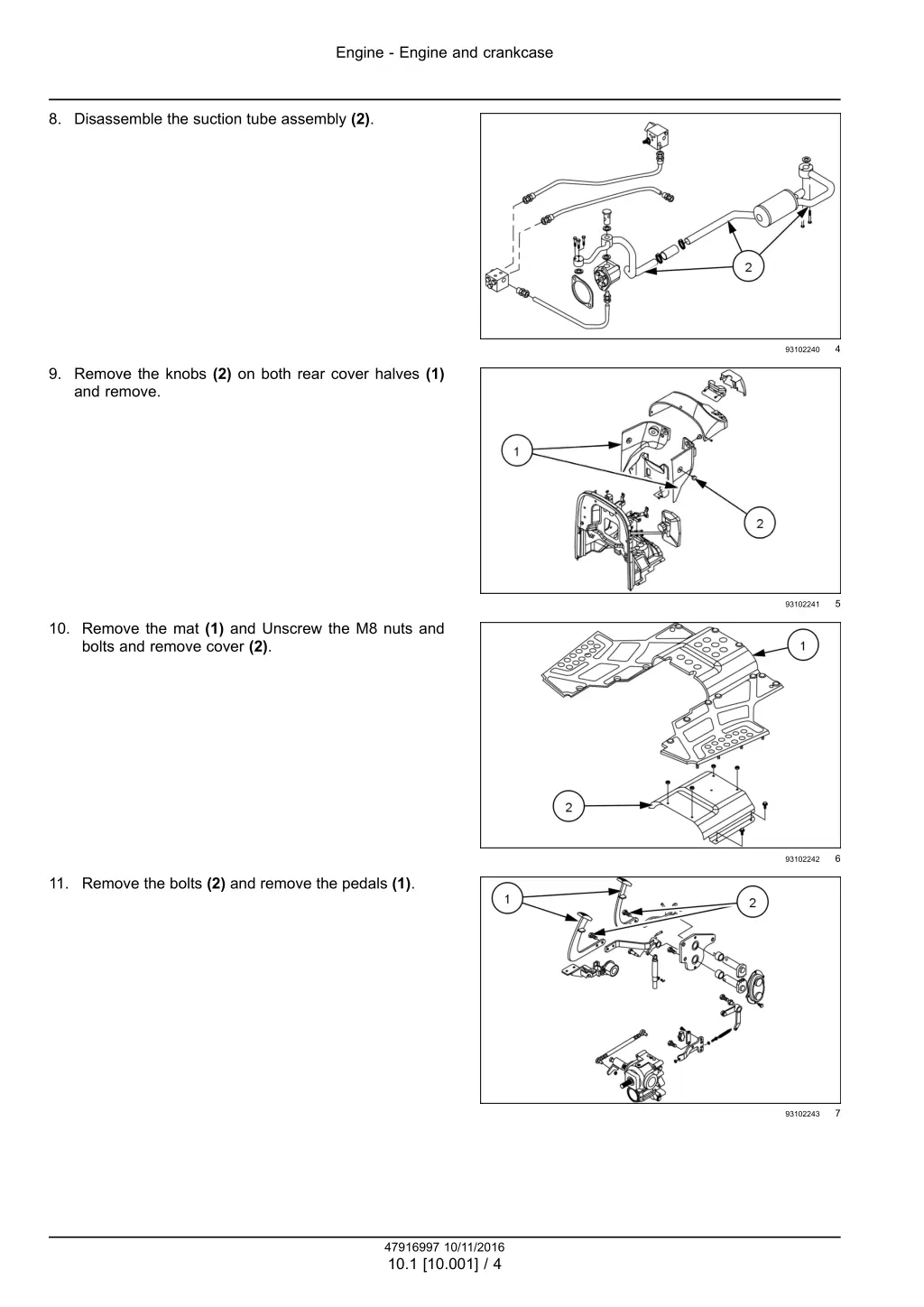 engine engine and crankcase 1