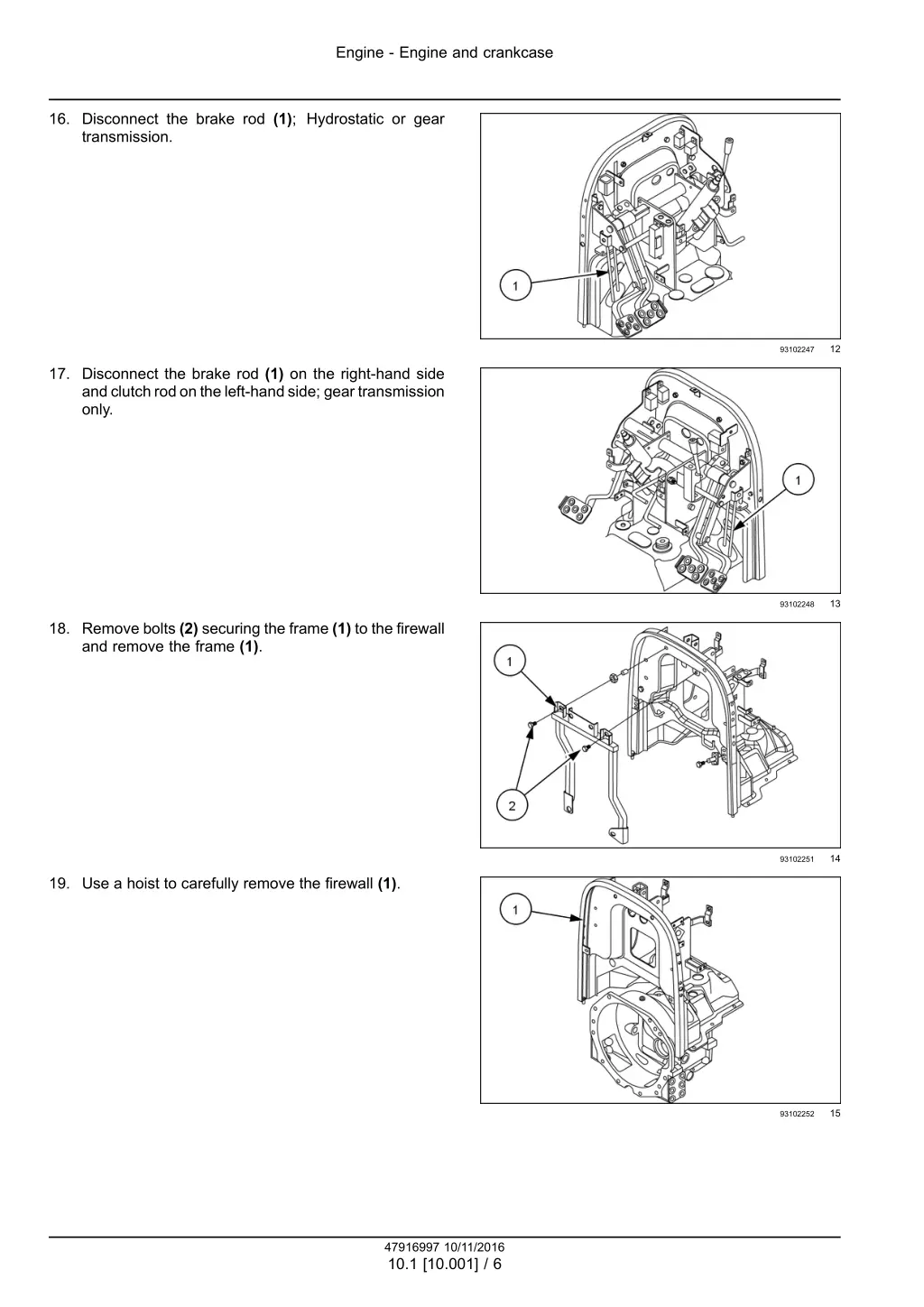 engine engine and crankcase 3