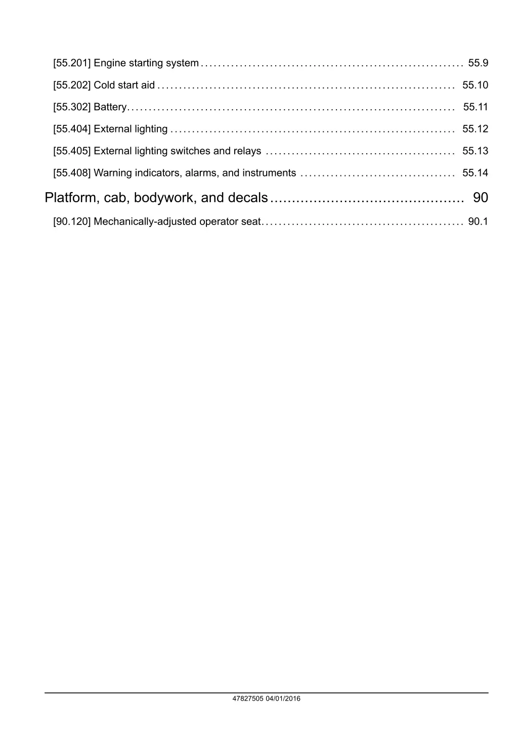 55 201 engine starting system 55 9