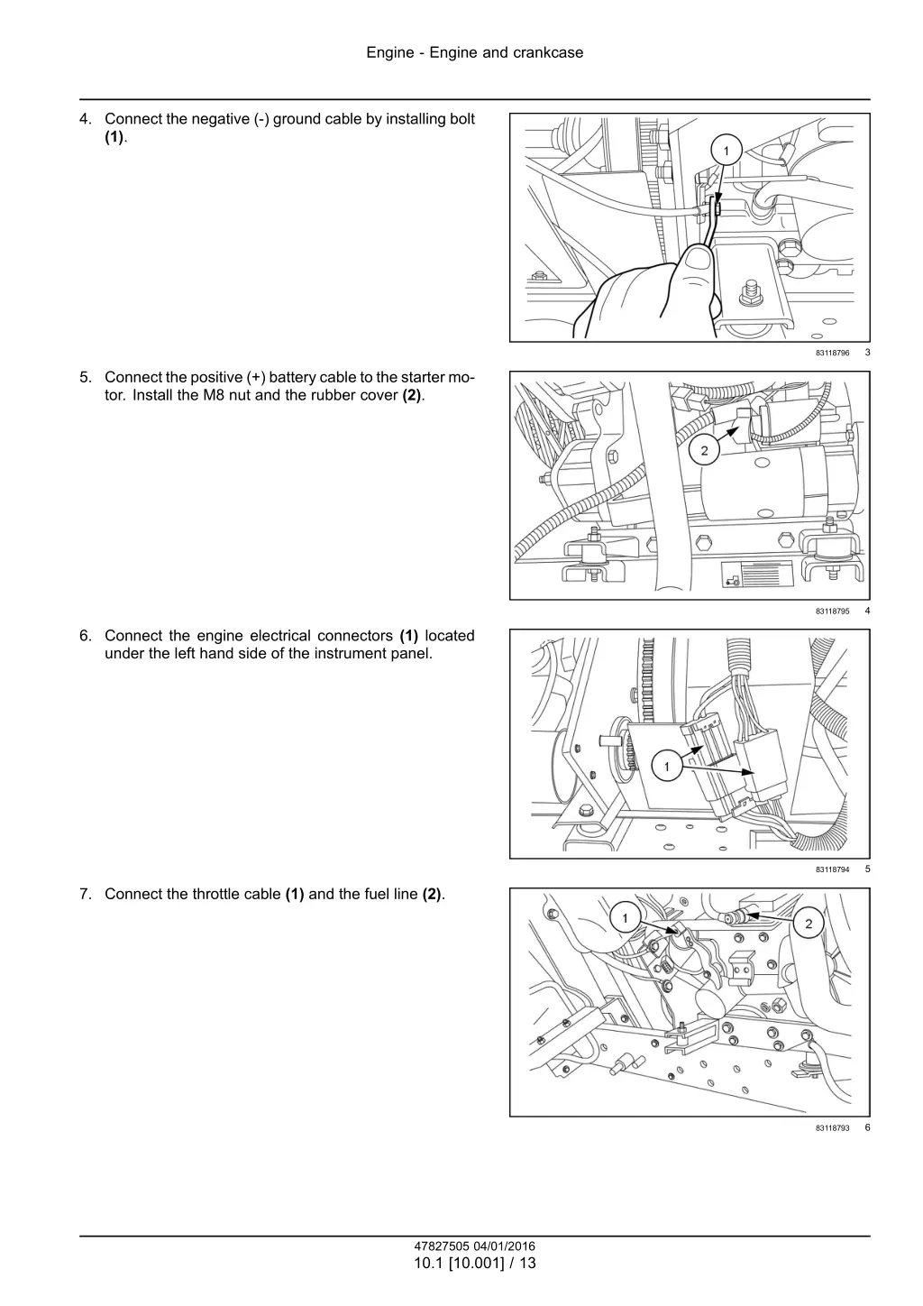 engine engine and crankcase 6
