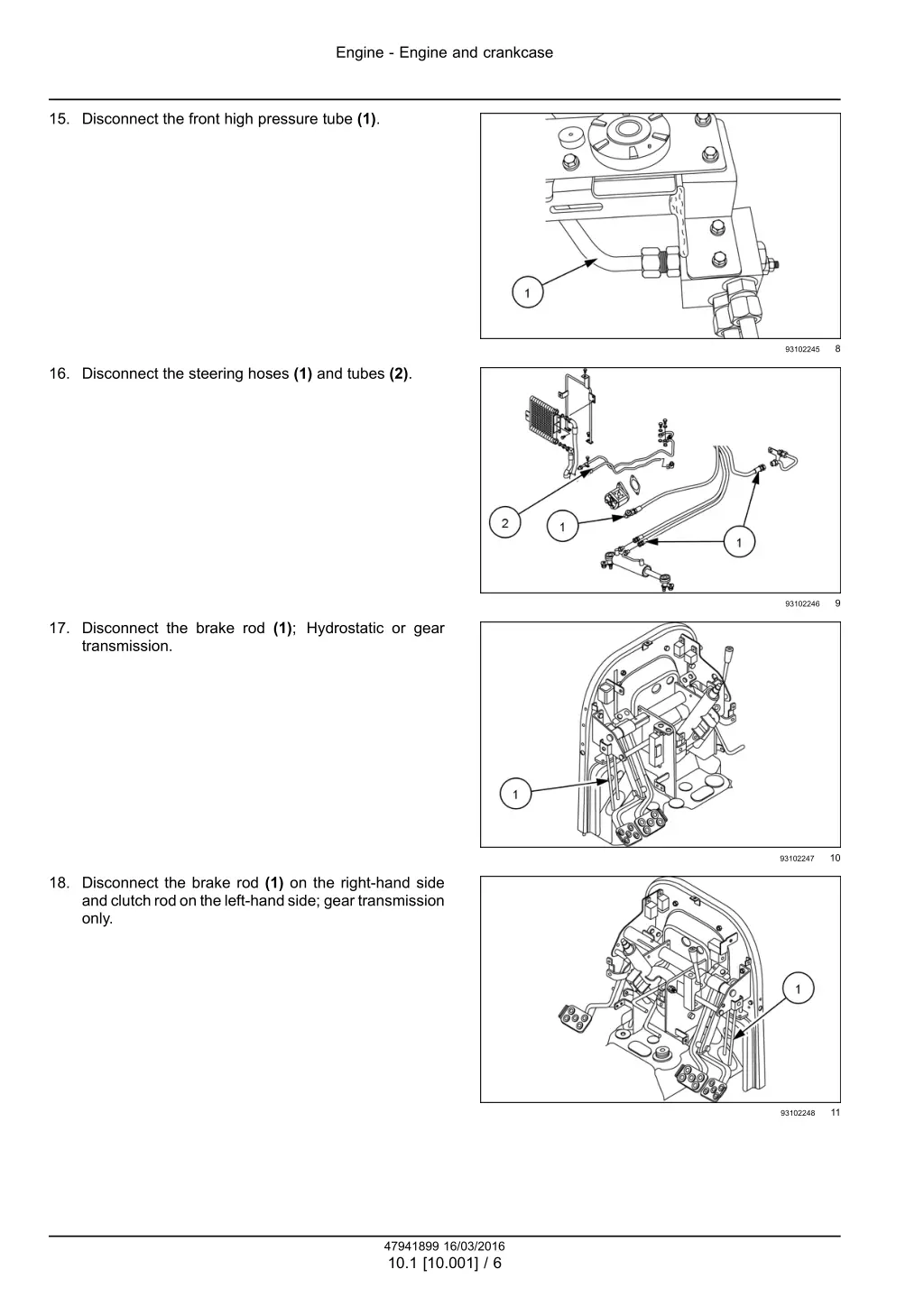 engine engine and crankcase 3