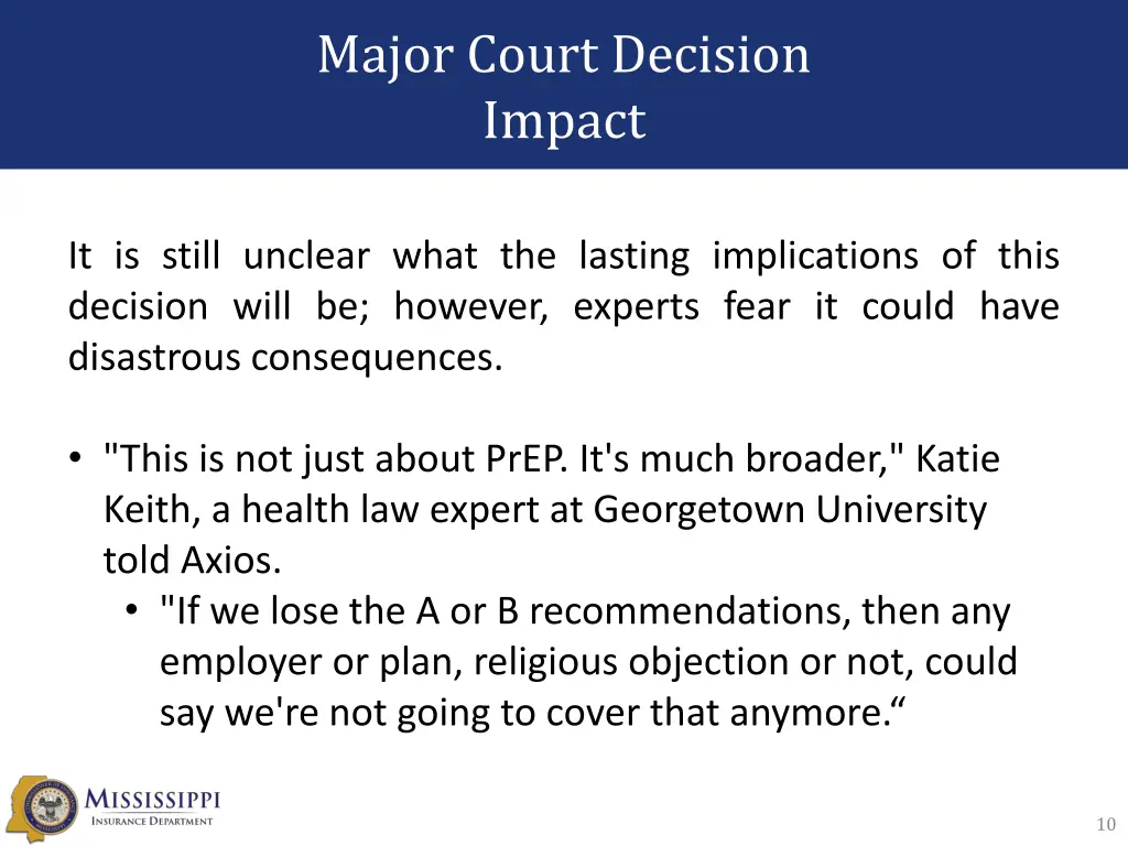 major court decision impact 1