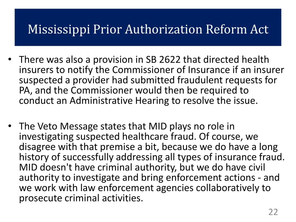 mississippi prior authorization reform act 5