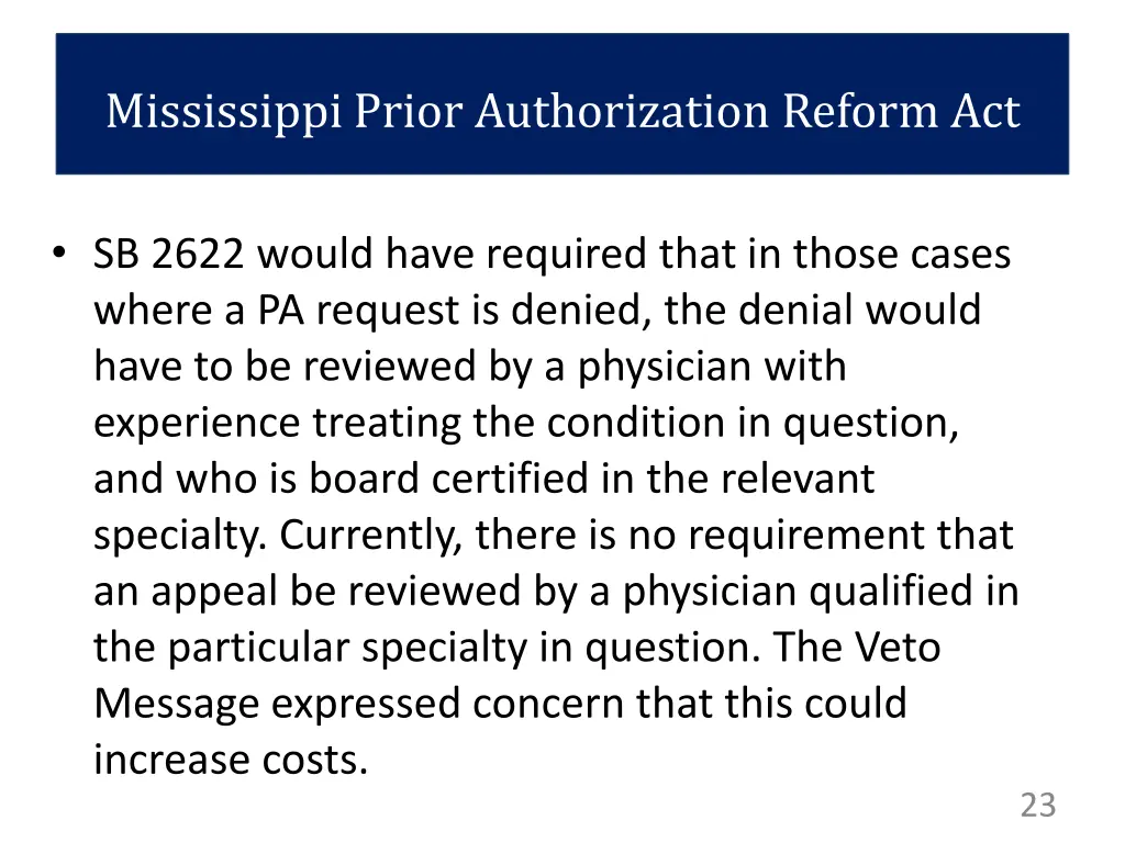 mississippi prior authorization reform act 6