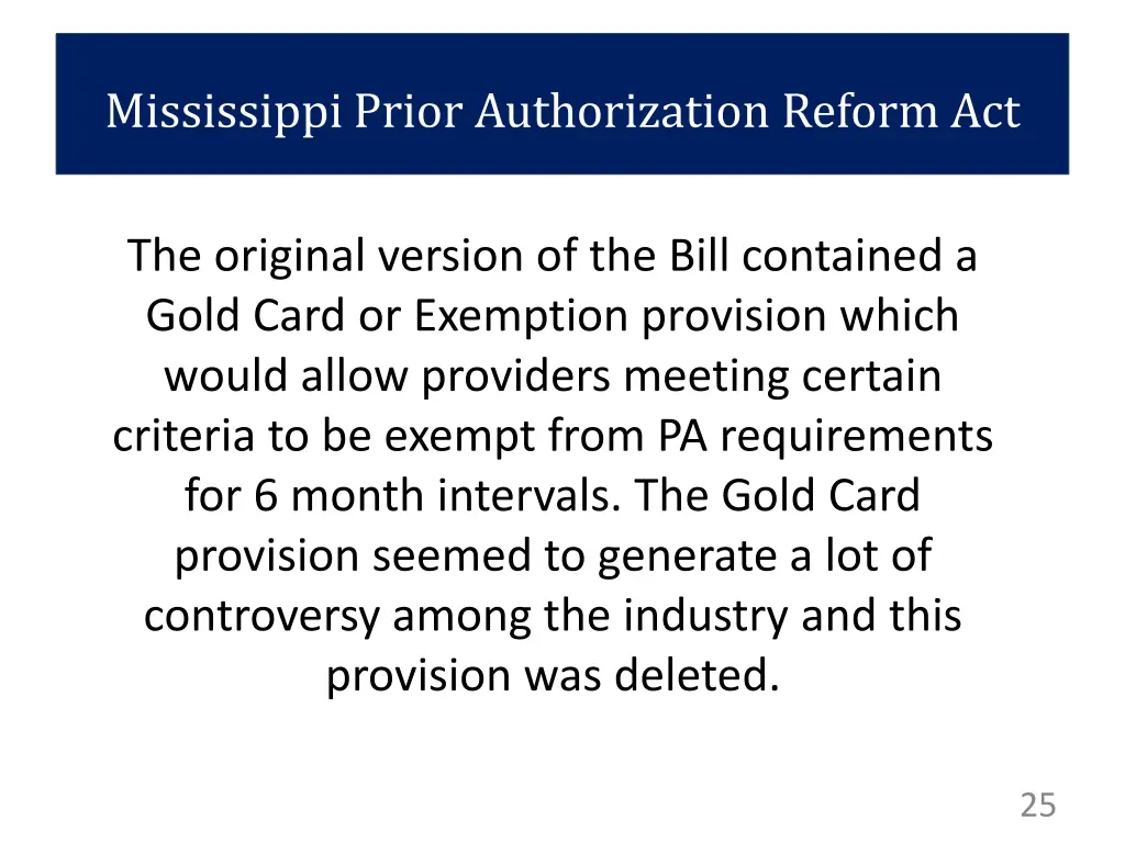 mississippi prior authorization reform act 8