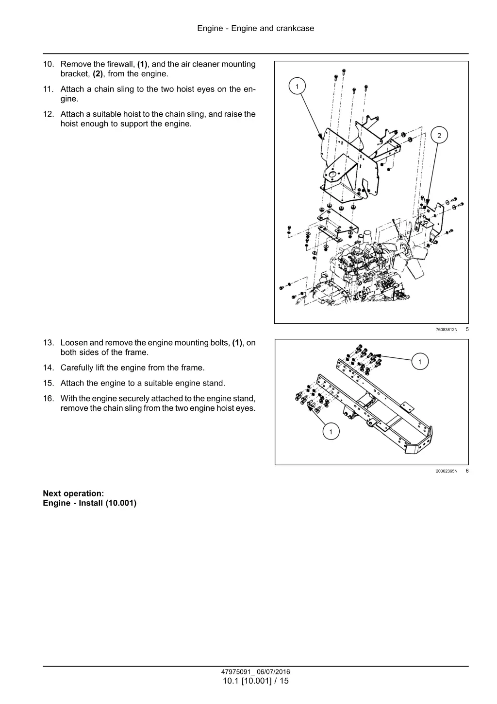 engine engine and crankcase 2