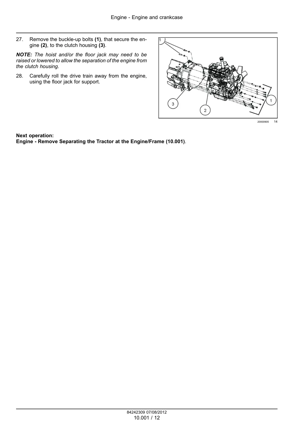 engine engine and crankcase 4
