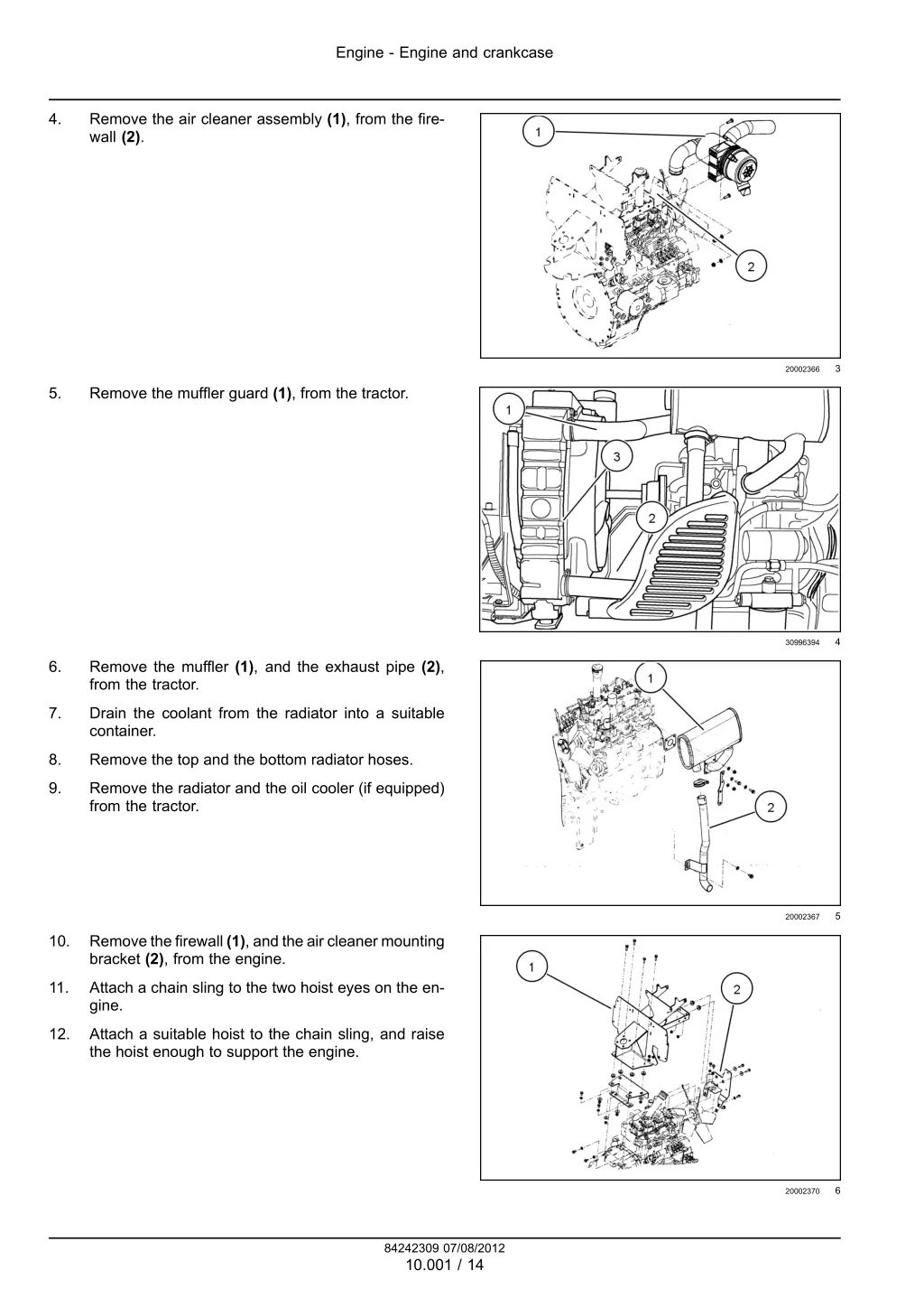 engine engine and crankcase 6