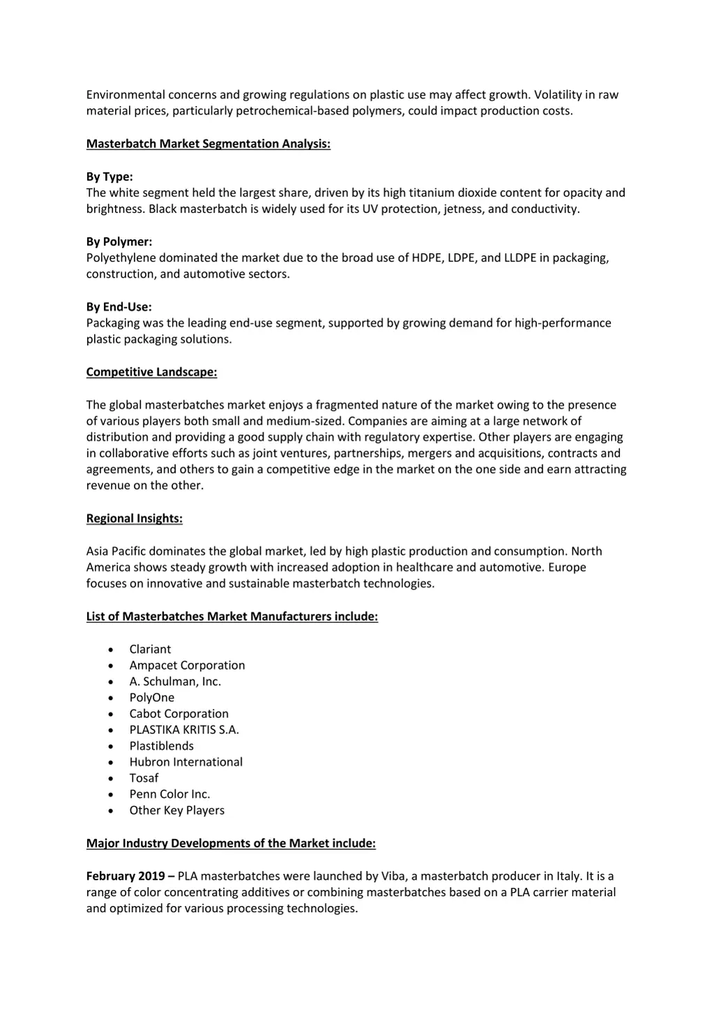 environmental concerns and growing regulations