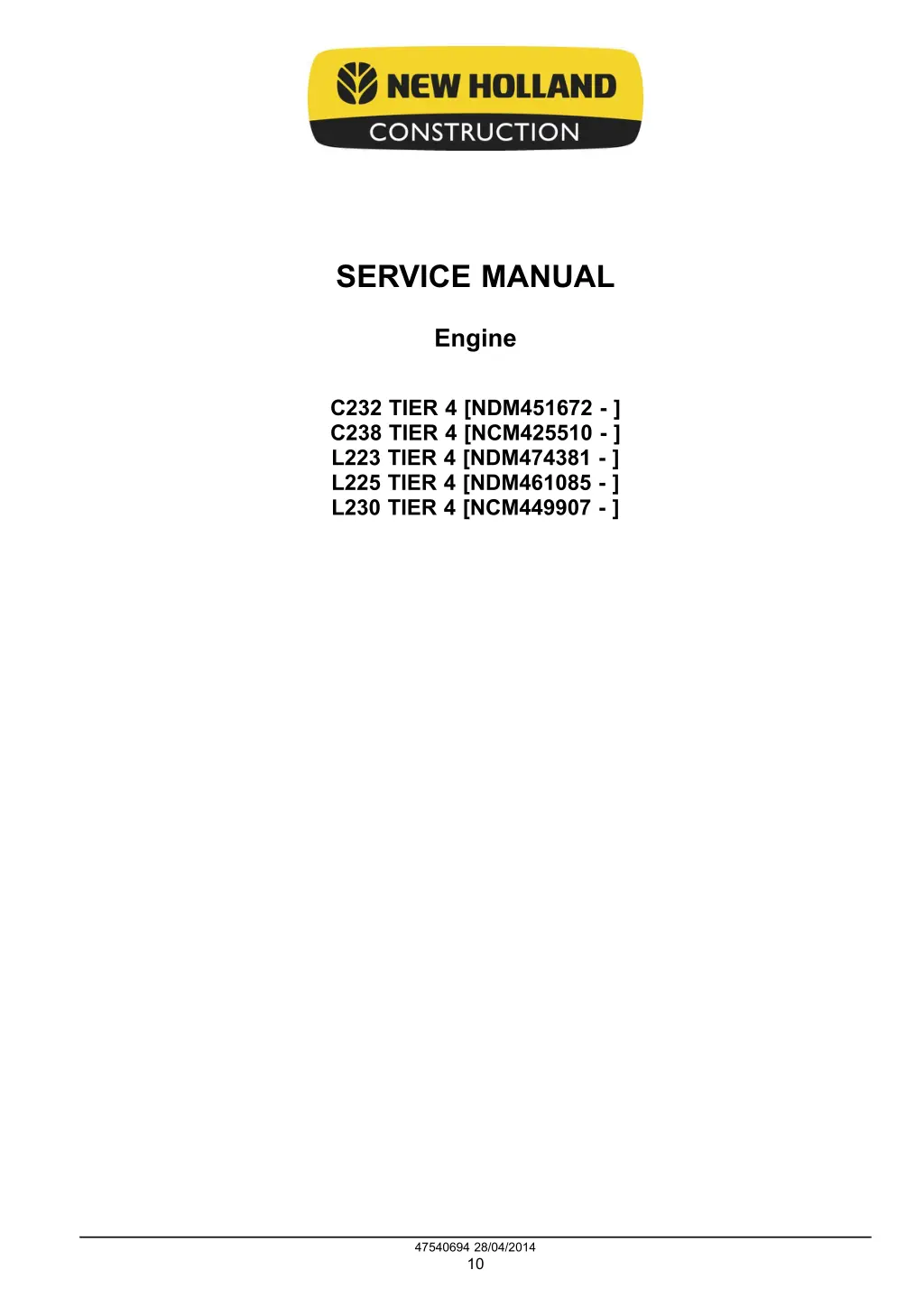 service manual 1
