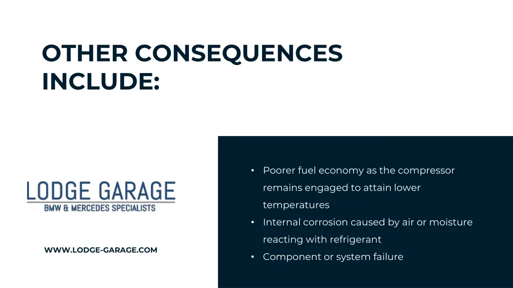 other consequences include