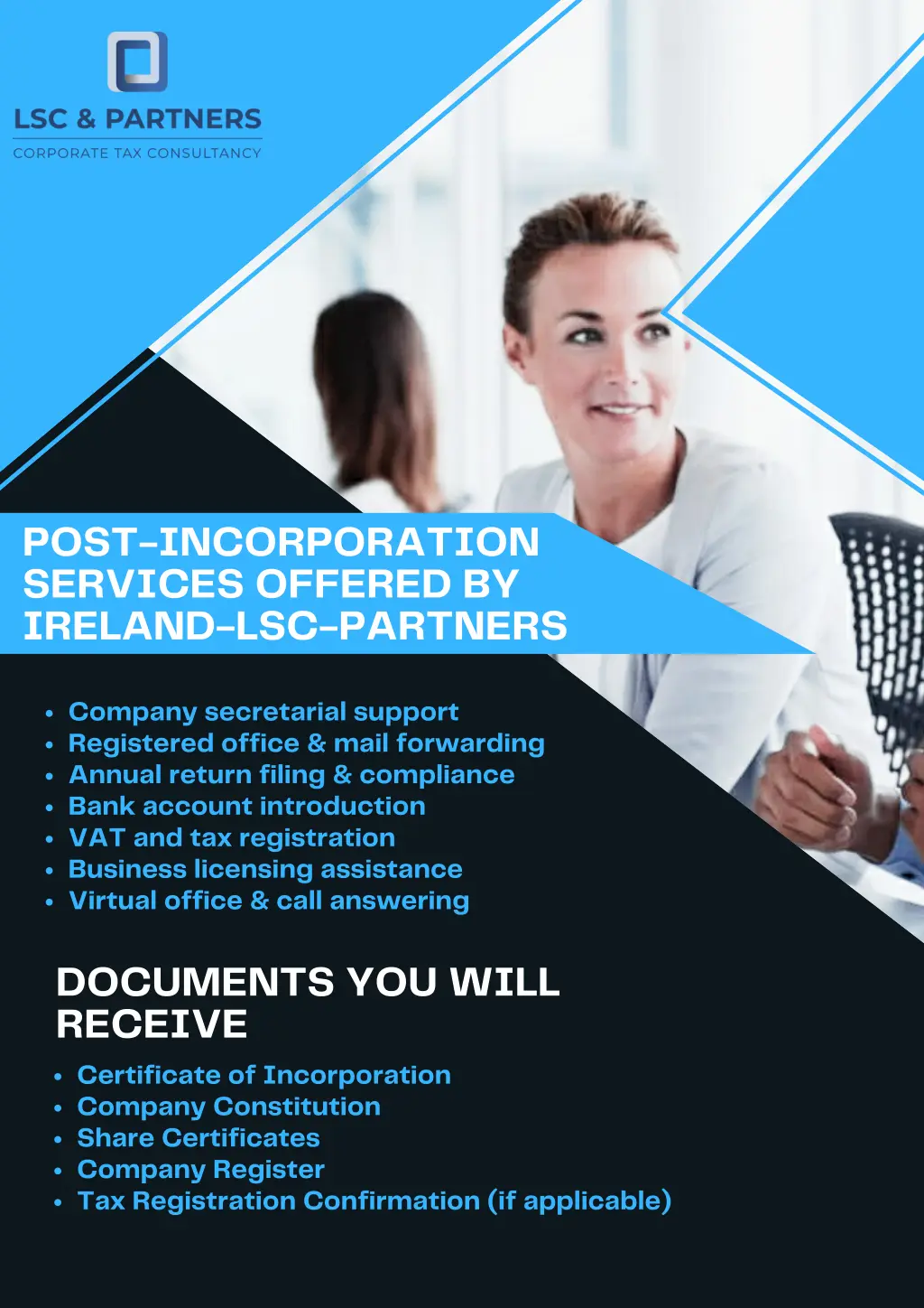 post incorporation services offered by ireland