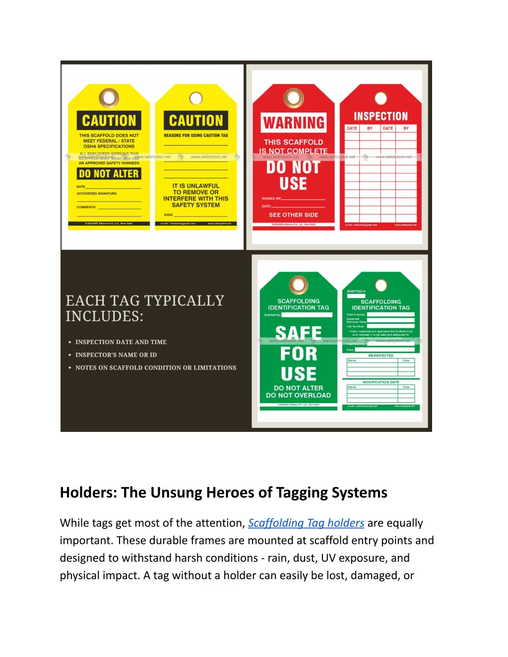 holders the unsung heroes of tagging systems