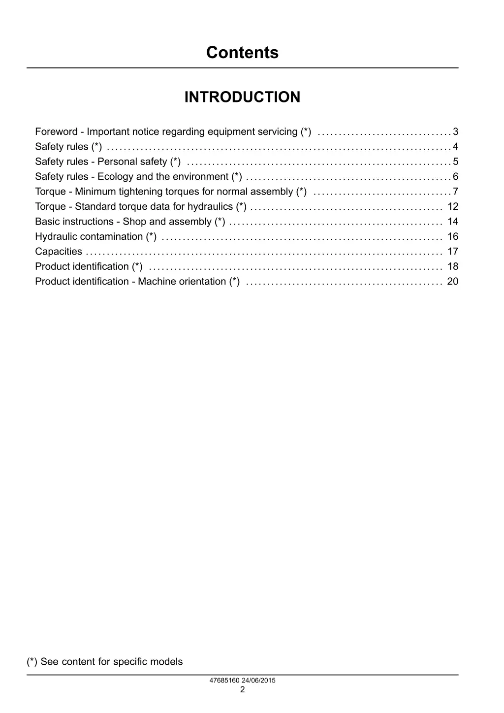 contents