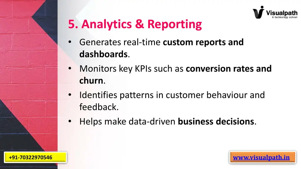 5 analytics reporting generates real time custom