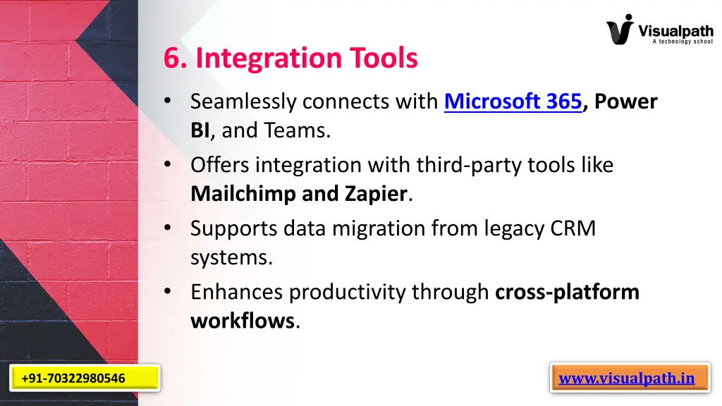 6 integration tools seamlessly connects with