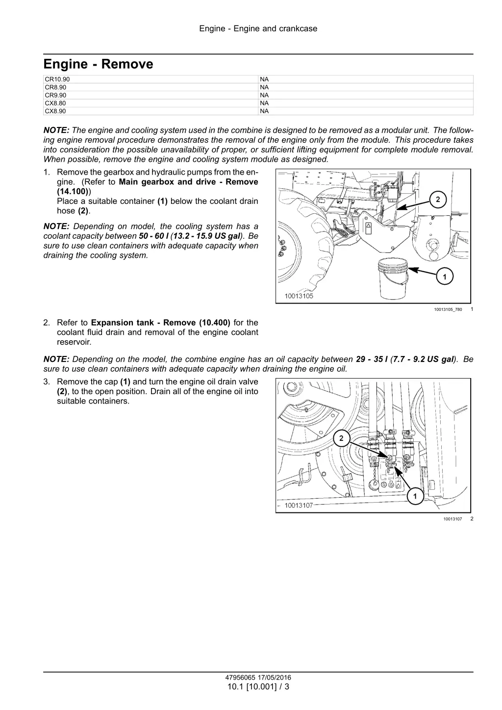 engine engine and crankcase