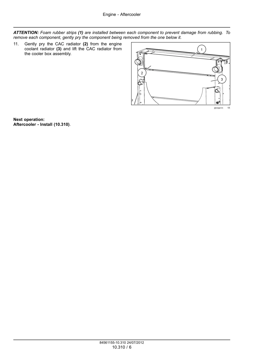 engine aftercooler 3