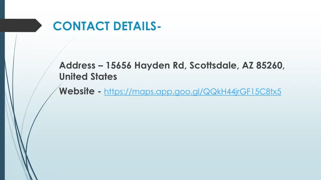 contact details