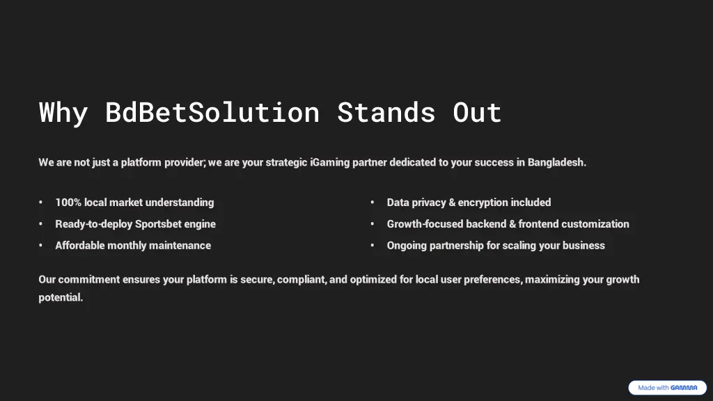 why bdbetsolution stands out