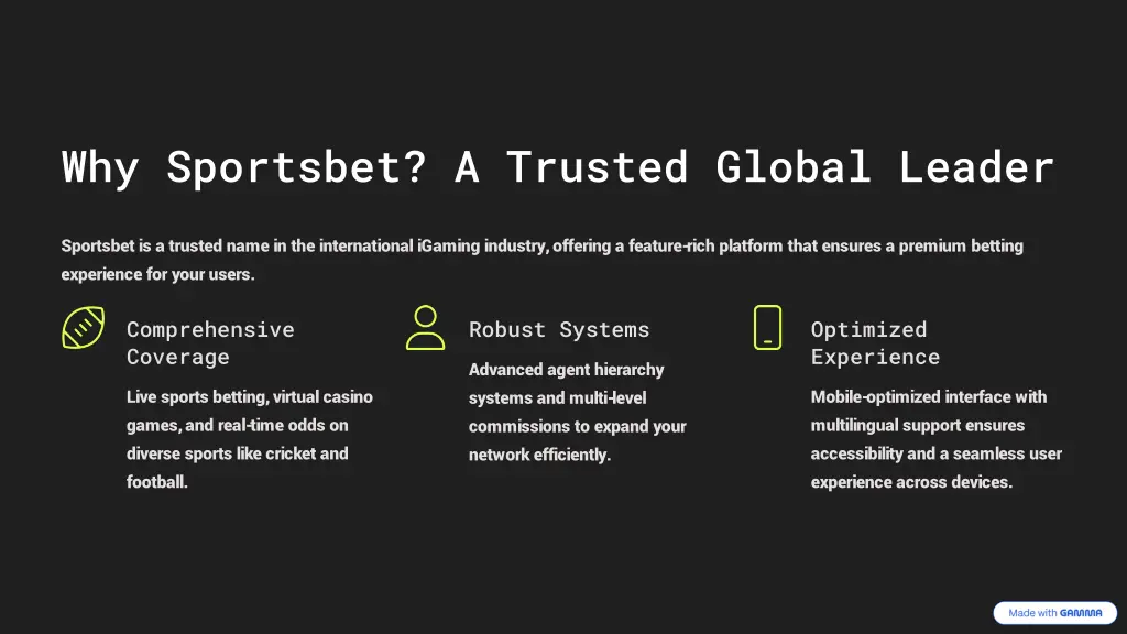 why sportsbet a trusted global leader