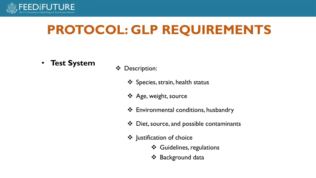 protocol glp requirements 1