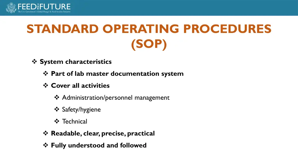 standard operating procedures sop 2