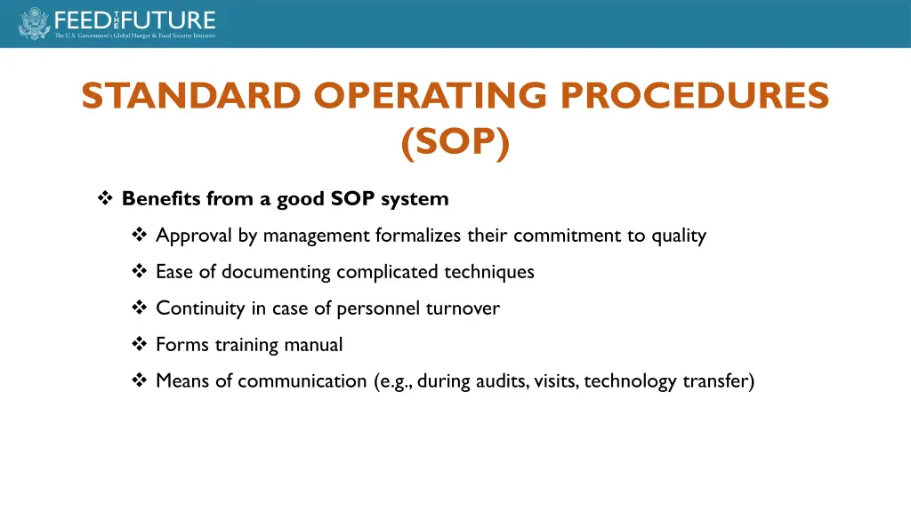 standard operating procedures sop 7