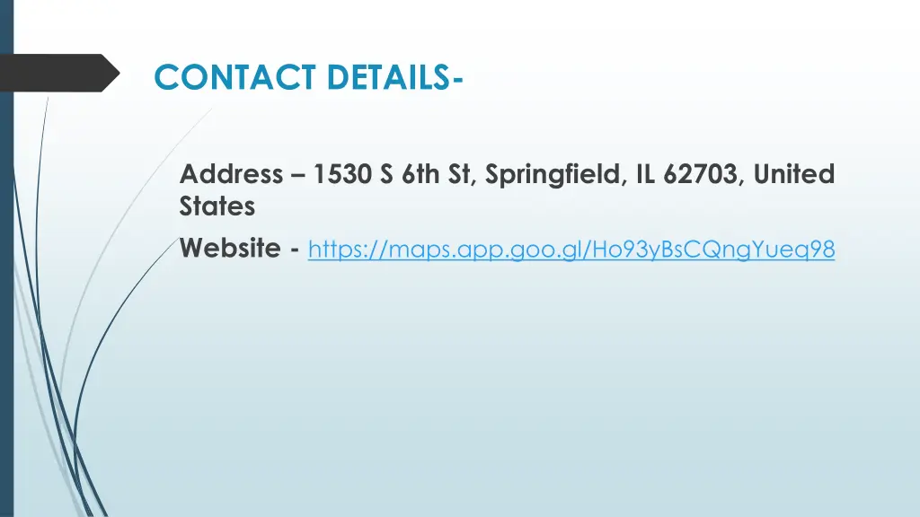 contact details