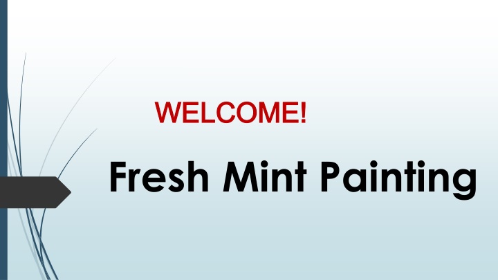 welcome welcome fresh mint painting
