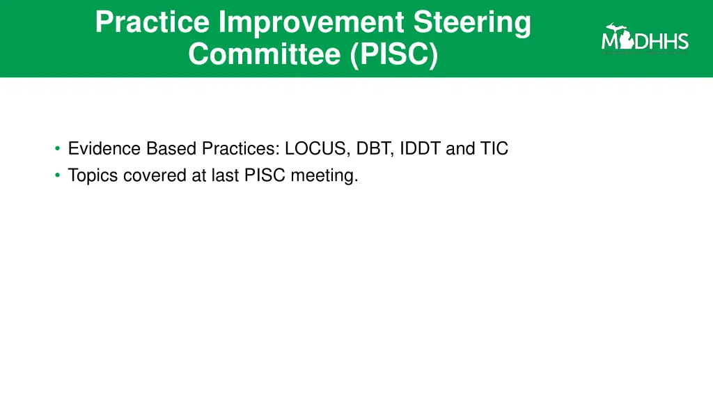 practice improvement steering committee pisc