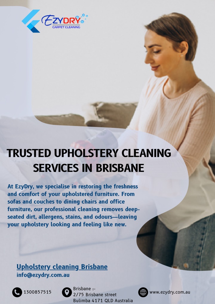 trusted upholstery cleaning services in brisbane