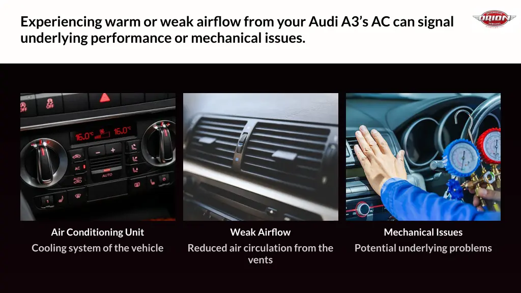 experiencing warm or weak airflow from your audi