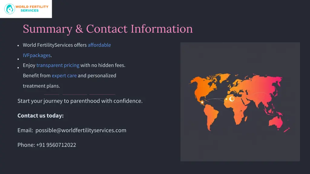 summary contact information