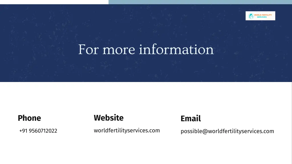 for more information