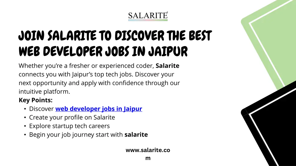 join salarite to discover the best web developer