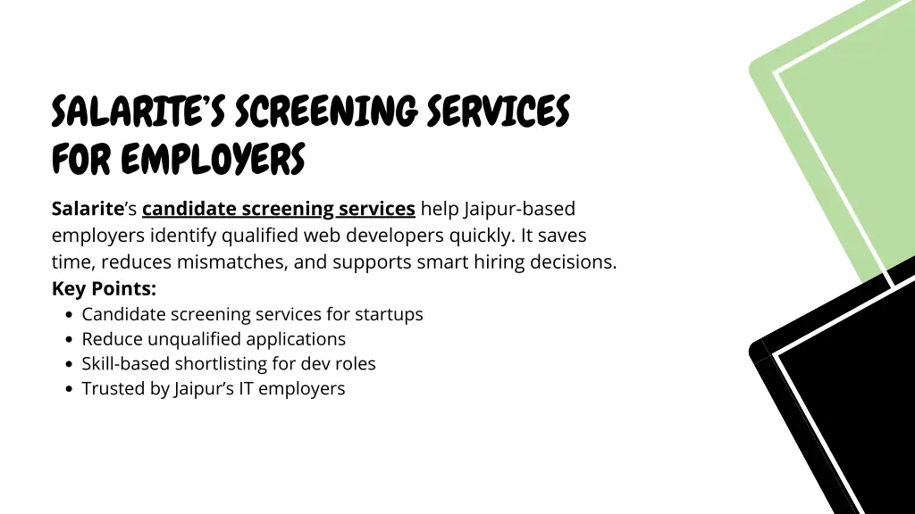 salarite s screening services for employers
