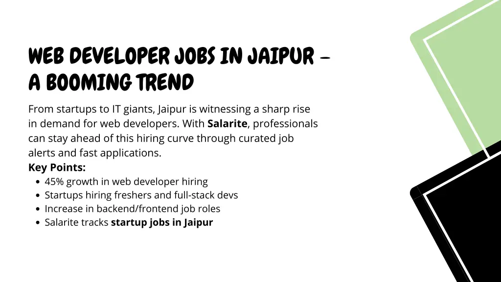 web developer jobs in jaipur a booming trend from