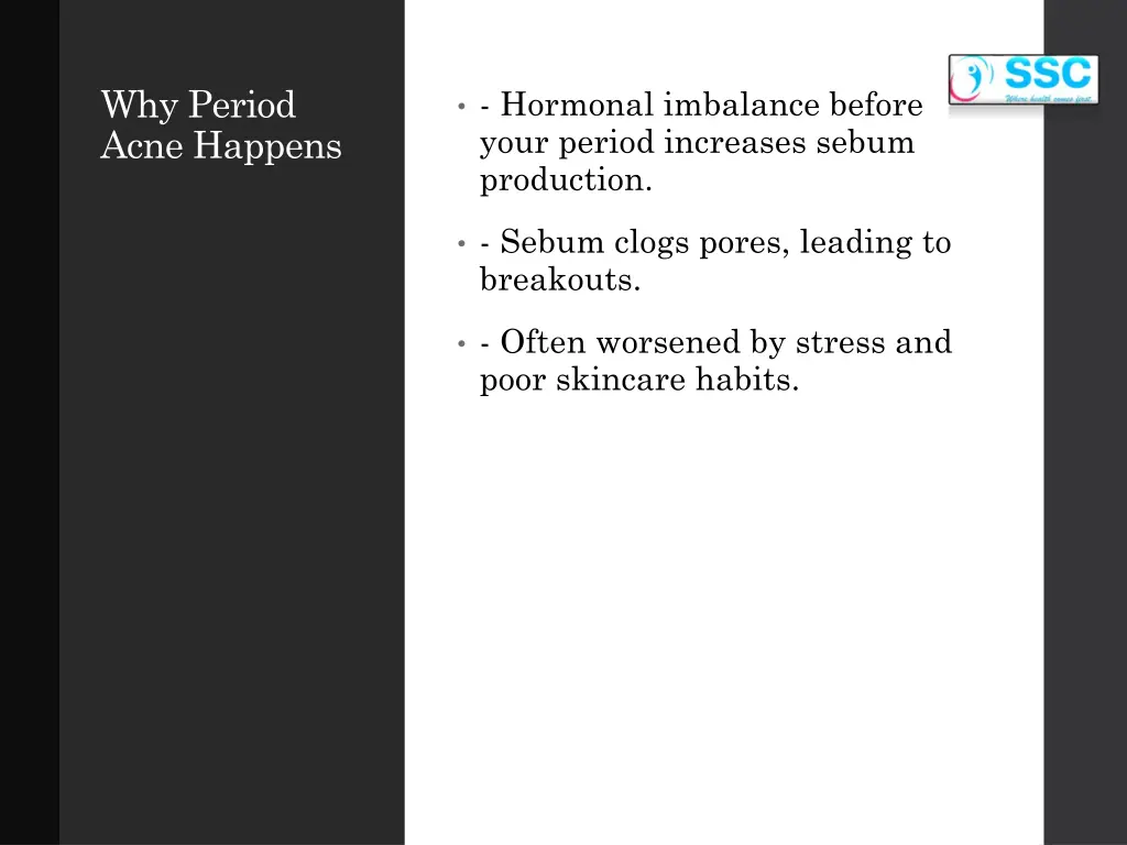 why period acne happens