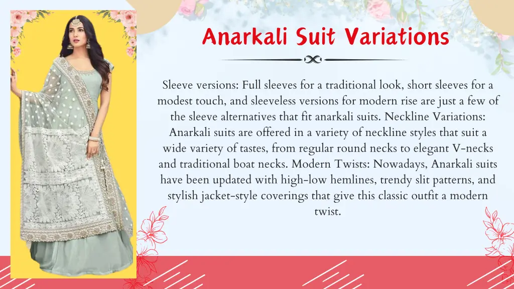 anarkali suit variations
