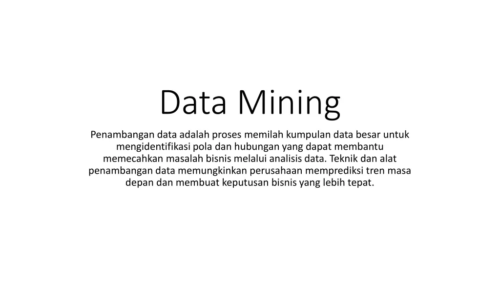 data mining